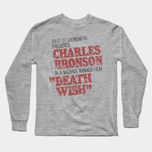 Death Wish – Poster Titles (distressed) Long Sleeve T-Shirt